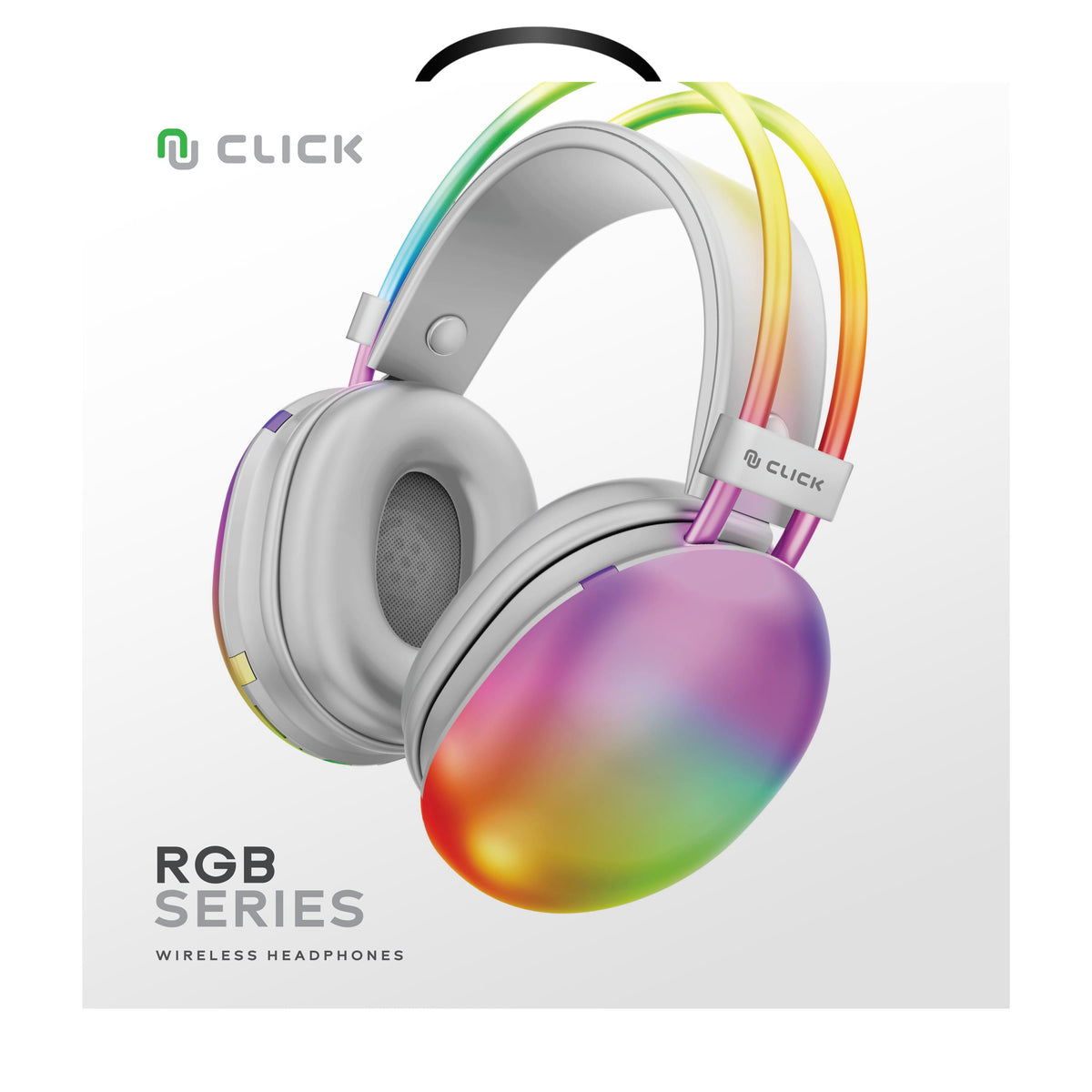 CLICK RGB Wireless Over-ear Headphones