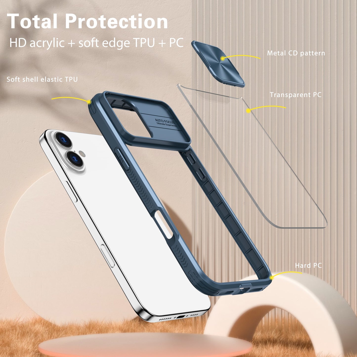 CLICK Flex Shield MagSafe Series iPhone 16 Case