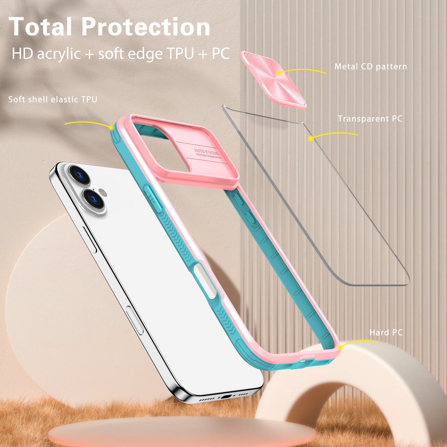 CLICK Flex Shield MagSafe Series iPhone 16 Case