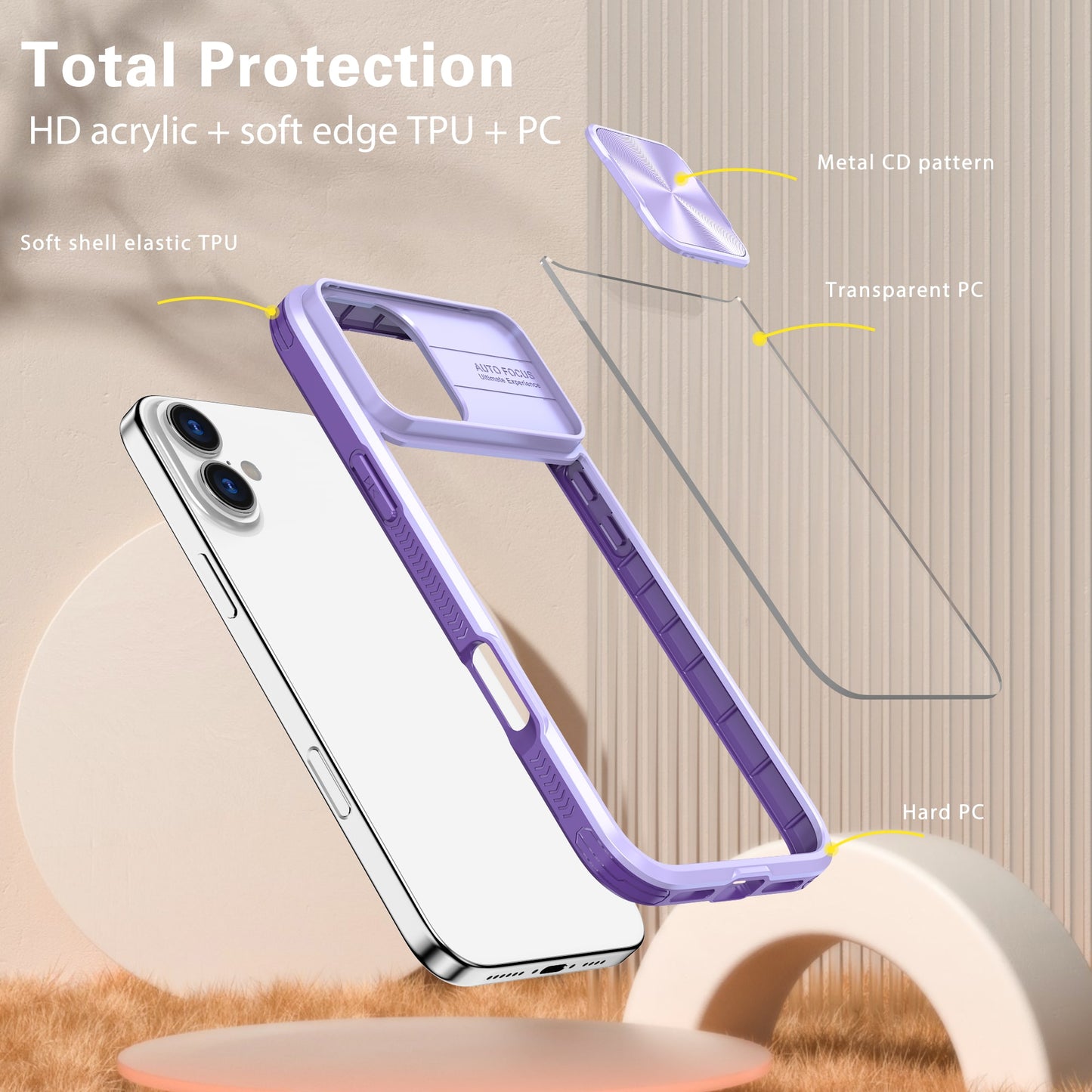 CLICK Flex Shield MagSafe Series iPhone 16 Case