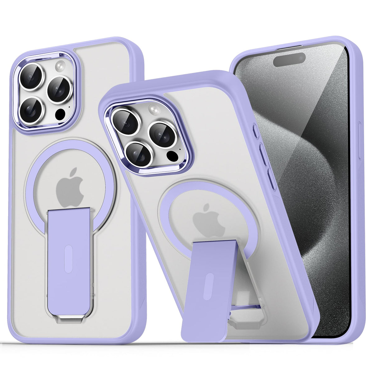 Funda CLICK Latch Series para iPhone 16 Pro - Morado transparente