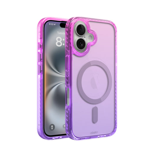 CLICK Clear Ombre MagSafe iPhone 16 Case - Pink & Purple