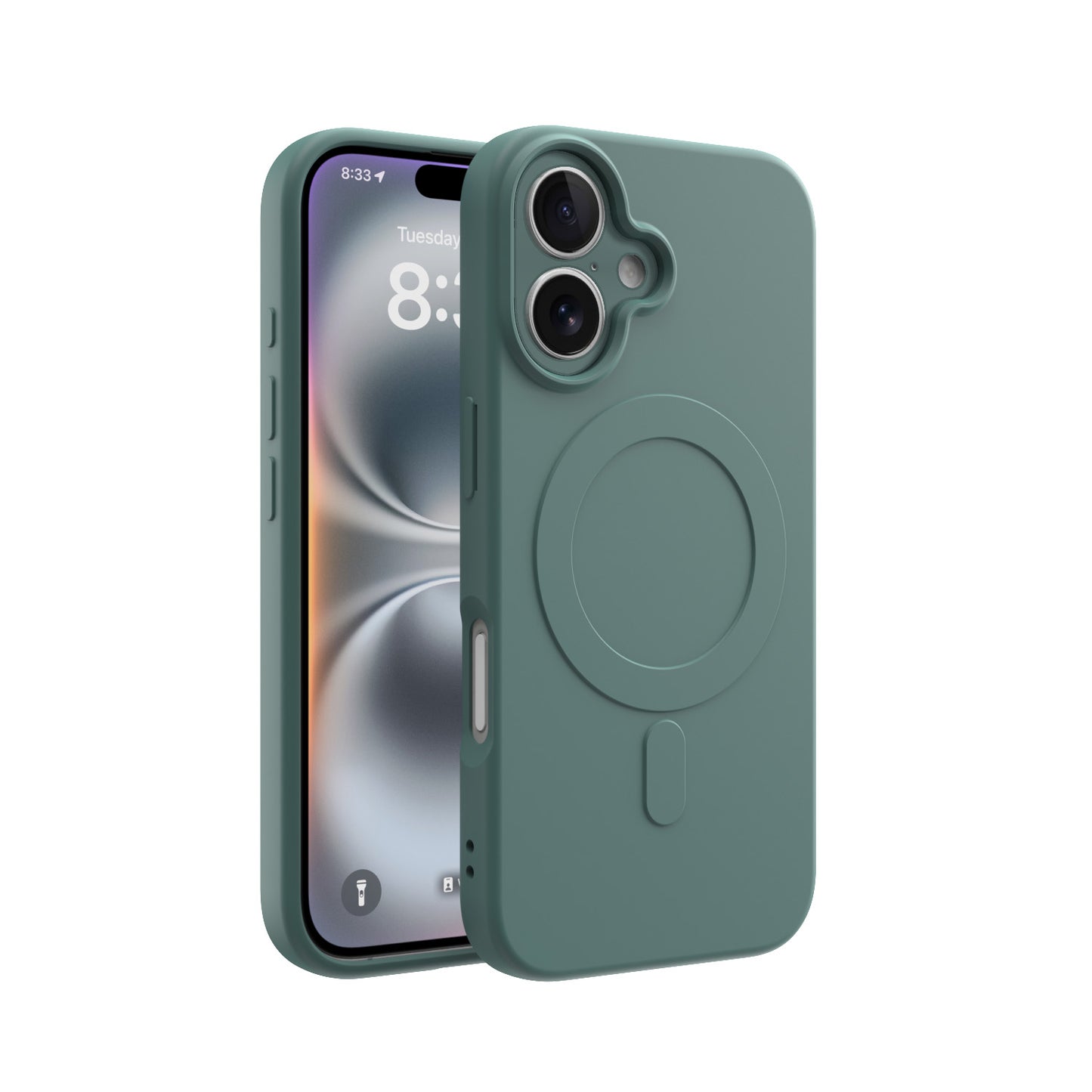 CLICK Slim Silicone MagSafe Series iPhone 16 Case